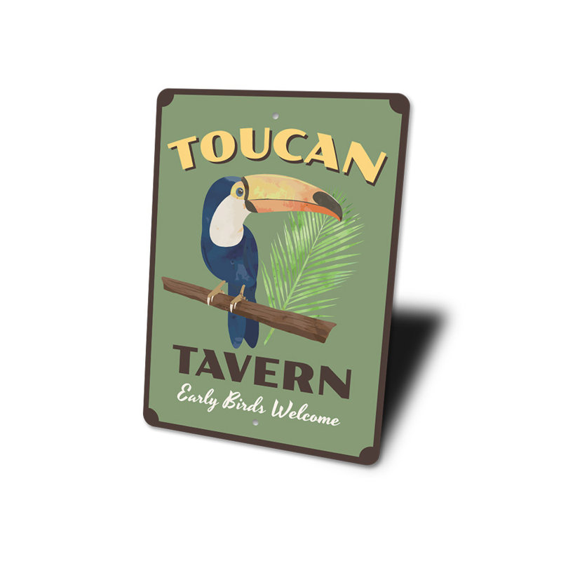 Panneau Toucan, H 18 po x l 12 po x P 0,06 po