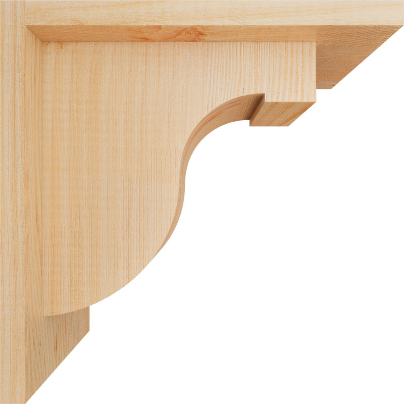 Corbeau Del Monte avec contre-plaque, H 10 po x l 5,5 po x P 10 po, Sapin de Douglas, Lisse