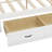L-Shaped Corner Bed Frame With Drawer, Bookcase, Led Downlight And USB Port For Small Room,Bedroom, Guest Room-110746836