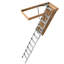 Échelle de grenier en aluminium 25 po x 54 po, capacité de 350 lb, hauteur de plafond de 7 à 10 pi
