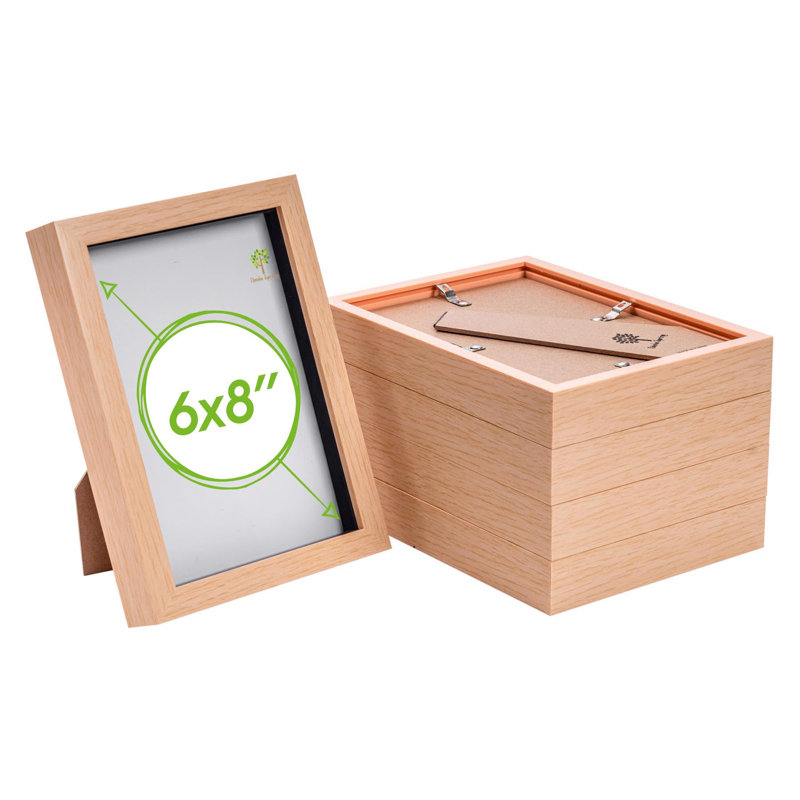 Nicola Spring - 3D Box Photo Frames, Beige, 23.5cm H x 17.1cm W x 3.5cm D