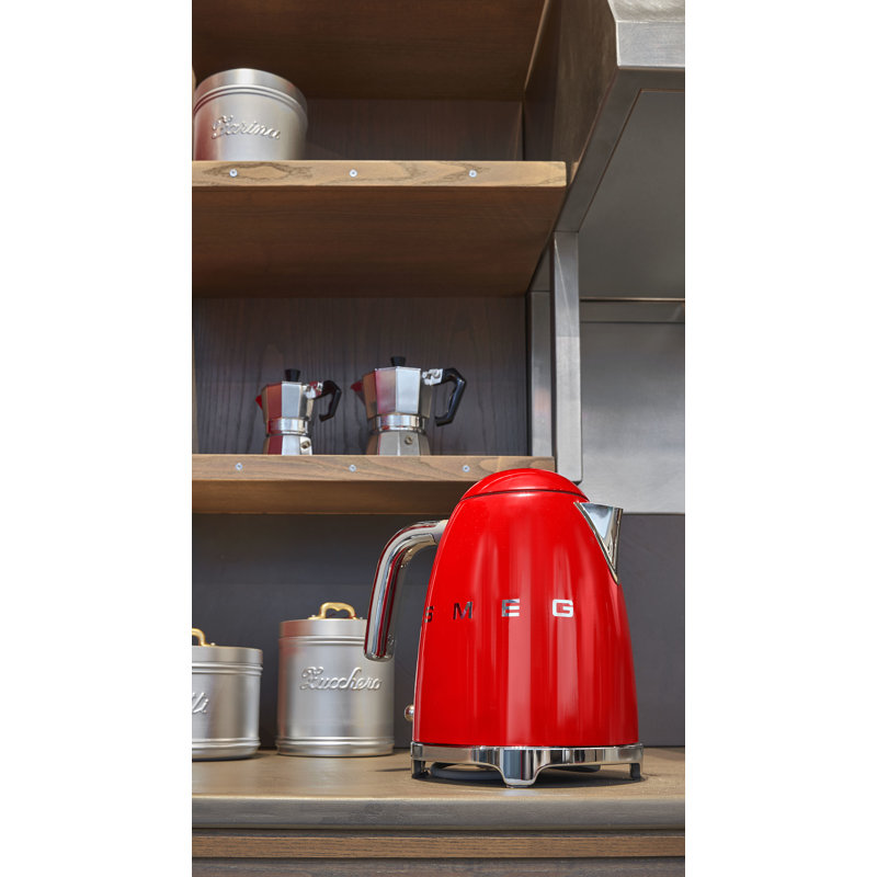 Smeg KLF03 50s Style Retro Kettle, Red