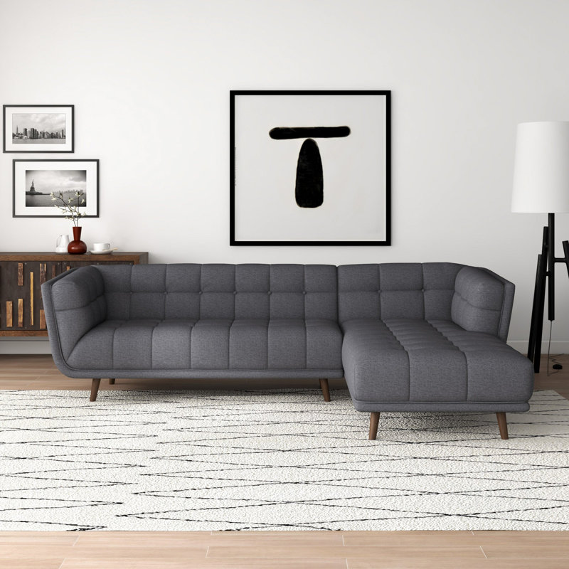 Canapé modulaire gris pour salon moderne