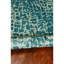 Tapis bleu sarcelle géométrique touffeté-2017840728