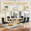 Rectangular 70.1"L X 35"W Dining Set-122920258-122919258-111570909