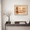 Vintage Sunset Beach Figure Framed Wall Art Prints - Warm Coastal View for Living Room Bedroom