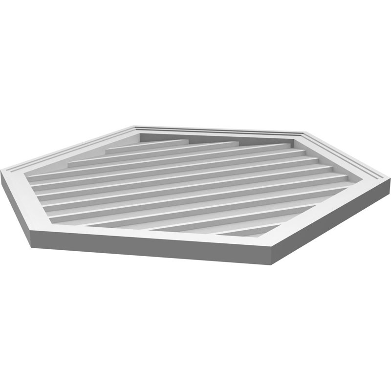 Ventilé vertical à pignon vertical 7/12 po, H 34 po x l 32 po x P 1,5 po