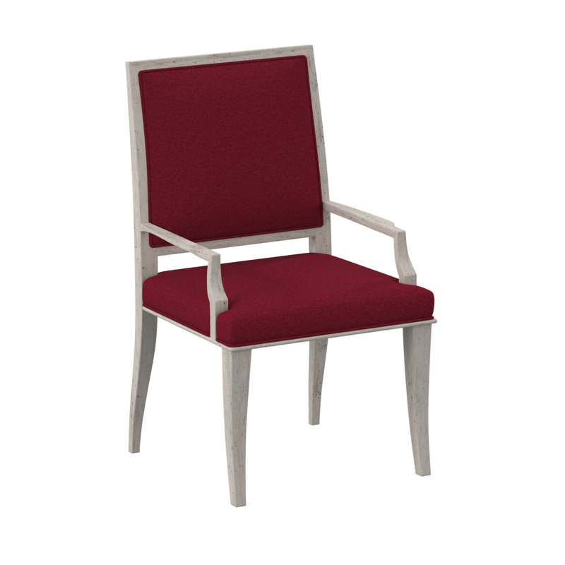 Chaise avec accoudoirs Princeton, Bisque, Rouge à lèvres Margaret