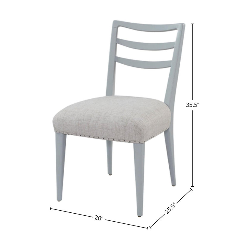 Ensemble de 2 chaises de salle à manger Ladderback