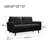 58'' Chenille Square Arm Sofa Loveseat-1909987608