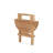 Round Teak Outdoor Folding Side Table