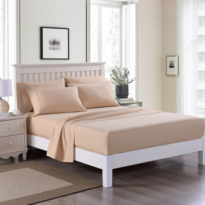 Microfiber Sheet Set, Full, Beige