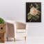 «Heirloom Pink Rose On Black» par Danhui Nai, art mural sur toile-1740689364
