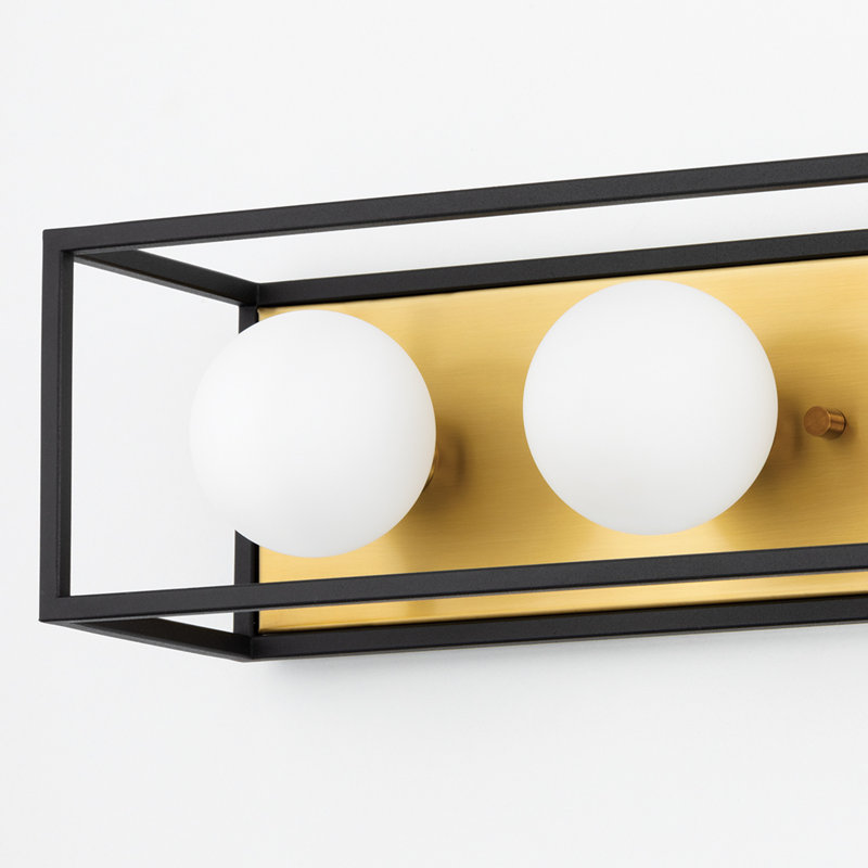 Aira 3 Light Bath and Vanity, Aged Brass