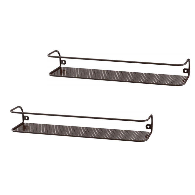 Support à épices 12 pots, H 4 po x l 12 po x P 3 po, Brun