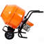 Mélangeur de ciment portatif horizontal 5CUFT (150L), mélangeur de béton portatif 110V-60HZ, couleur orange, certifié CSA