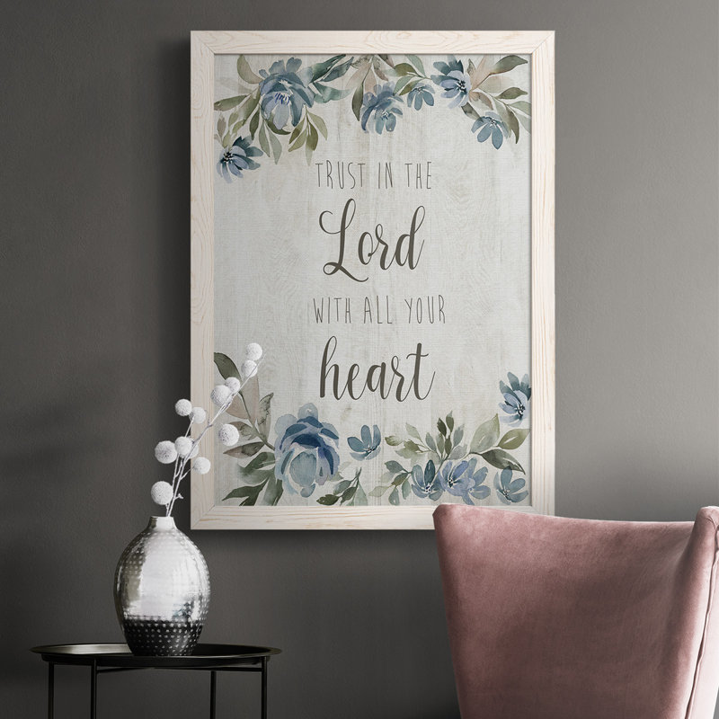 Trust in the Lord - Reproduction de photo sur toile, Blanc, H 37,5 po x l 27,5 po x P 1 po