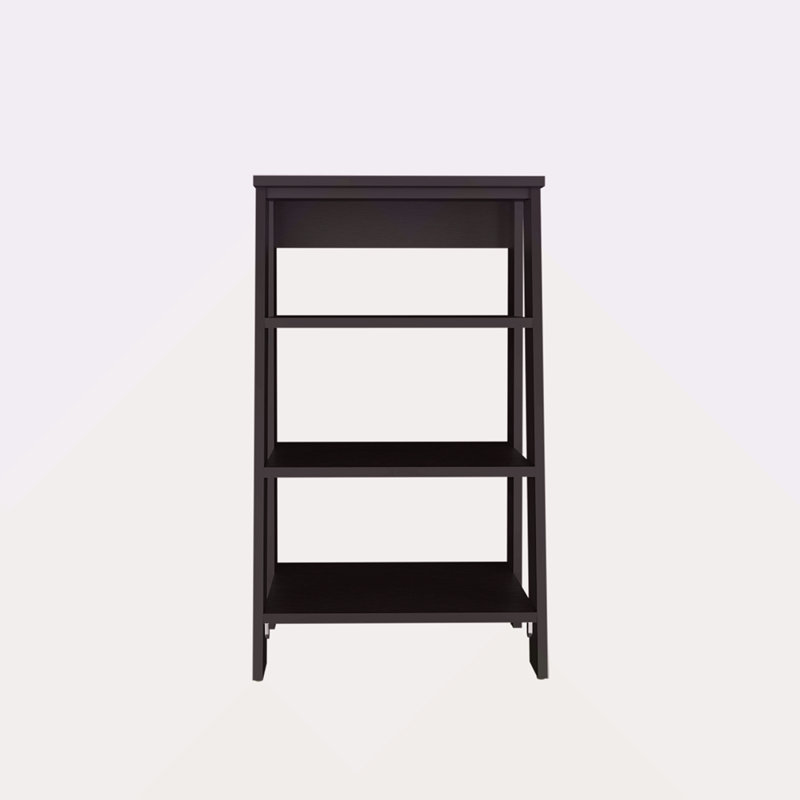 Freestanding Bathroom Shelf With Open Storage, Black