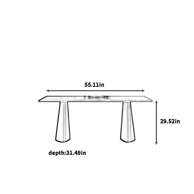 Gelincik, H 29,52 po x L 55,11 po x l 31,49 po