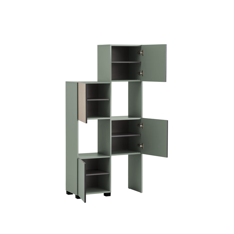 Magna 165.1cm H x 76cm W Standard Bookcase, Pistachio