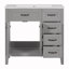 Ensemble de meuble-lavabo simple 36 po avec plateau en céramique Shavette-660871949