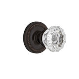 Rope Rosette with Crystal Door Knob