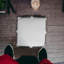 Repose-pieds 18 po noir 100% coton