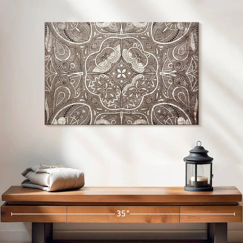 Kerner Ethnic Floral Mandala, 16" H x 24" W