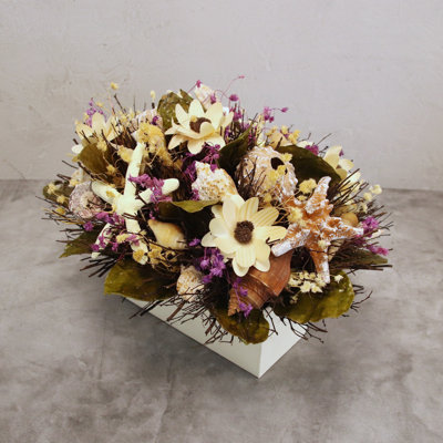 Arrangement floral de coquillage mélangé