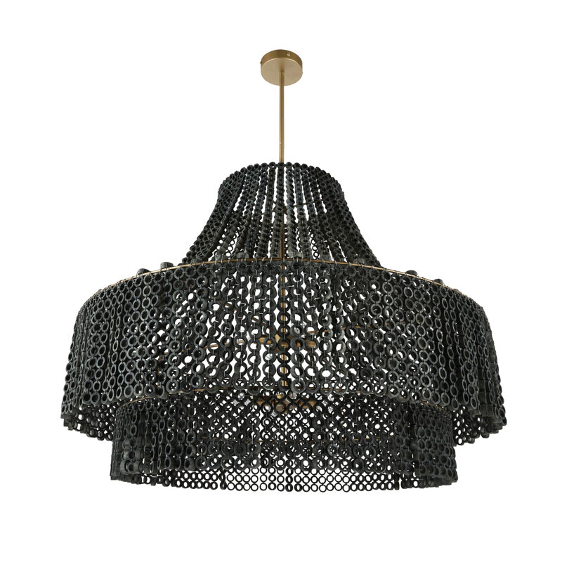 Hannie Large Chandelier, Gray Wash