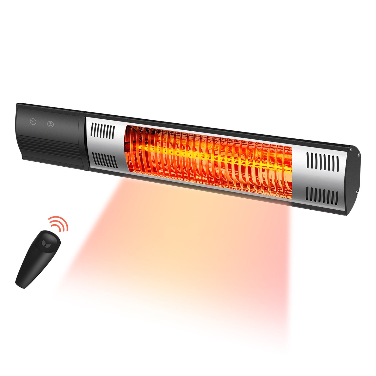 dubbin 1500 Watt 5100 BTU Wall Mounted Space Heater, Includes Remote