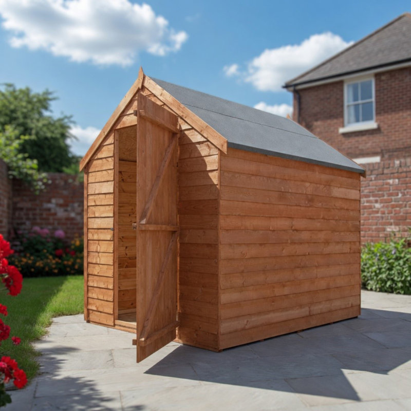 Garden Value Overlap Shed , Yes, 5 ft. W x 7 ft. D