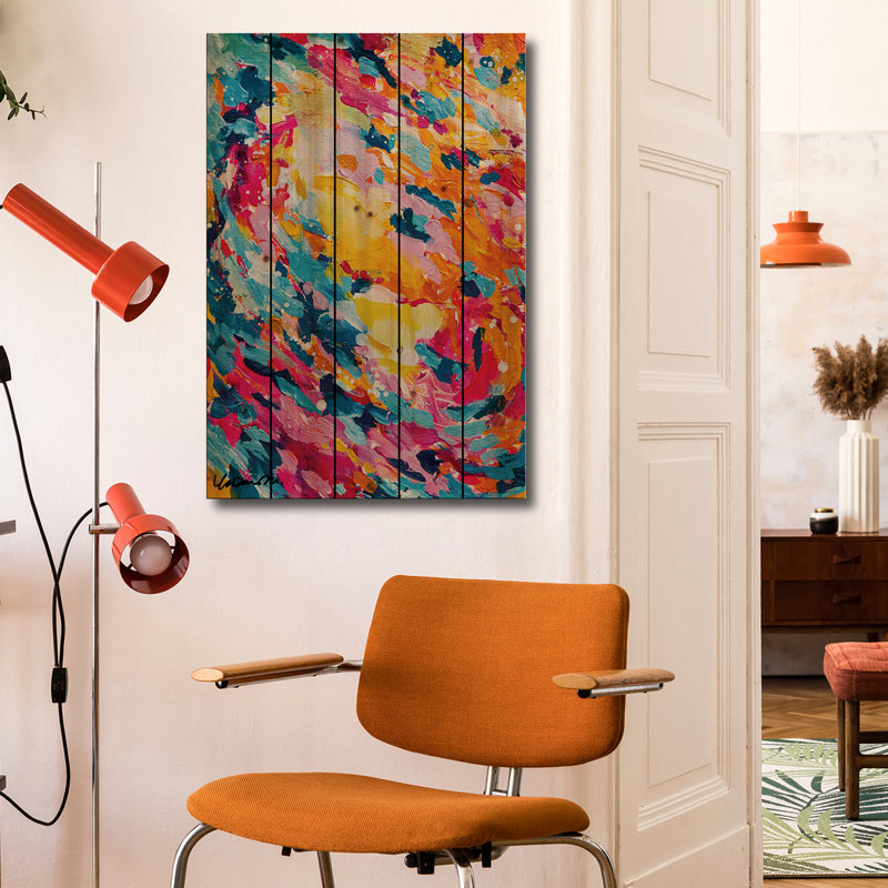 Reproduction d'art en bois sur bois - Spring to Life III par LaDara McKinnon