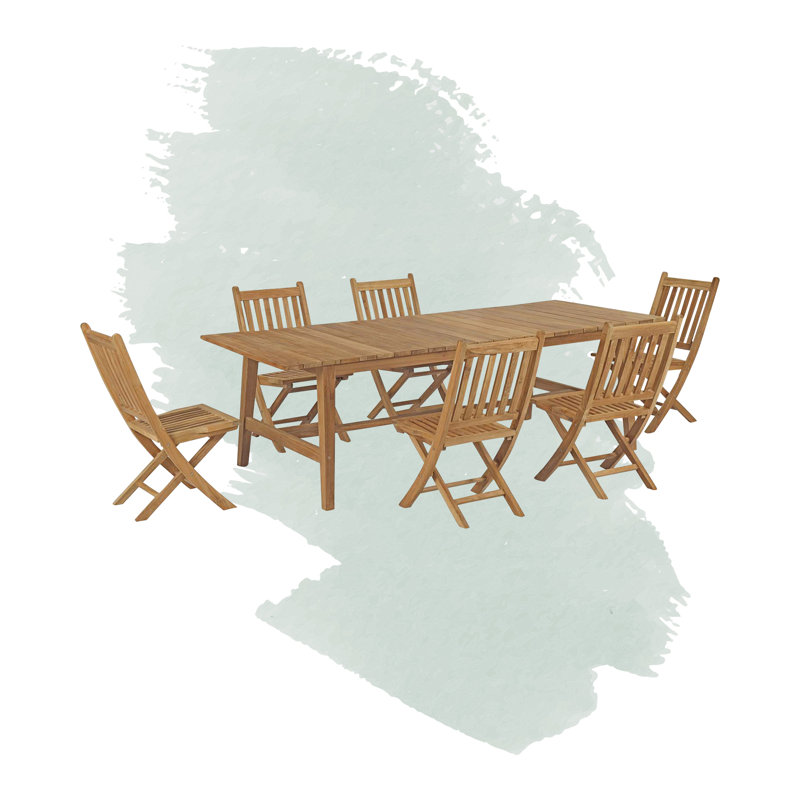 Ensemble repas d'extérieur 7 pièces Marina