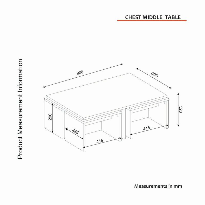 Tables basses 4 pieds Bruzios