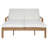 2 - Person Solid Wood Outdoor Chaise Lounge, With 5-Position Adjustable Backrest-1664085040