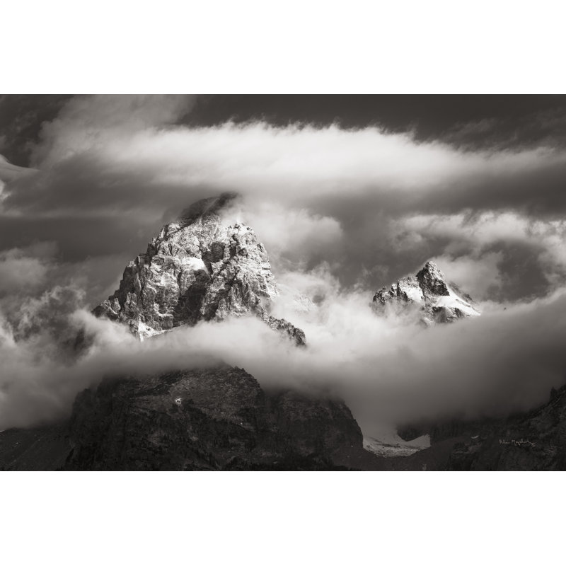 Grand Teton Clouds by Alan Majchrowicz - No Frame Print on Canvas, 61cm H x 91cm W x 3.8cm D