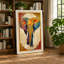 Ornamental Elephant Facing Eclectic - Wrapped Canvas-1572127388-1572127377