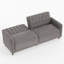 Canapé-lit de luxe 81,6 po en velours-1704151037