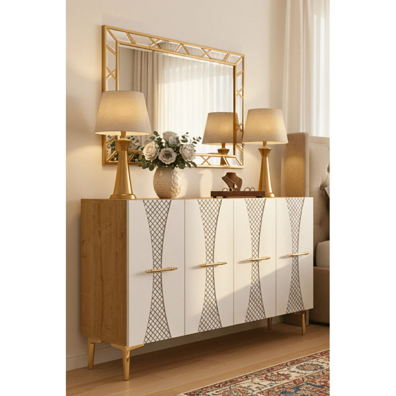Console, White/Brown
