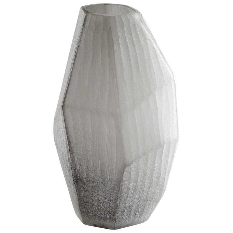 Kennecott Handmade Glass Table Vase, 12.75" H x 7.5" W x 5.75" D