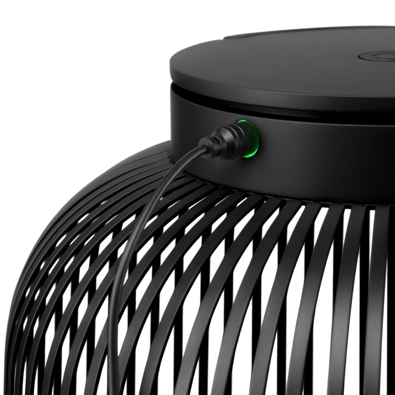 LITO Mobile Rechargeable LED Lantern - Large, 19.29" H x 12.21" W x 12.21" D, Black