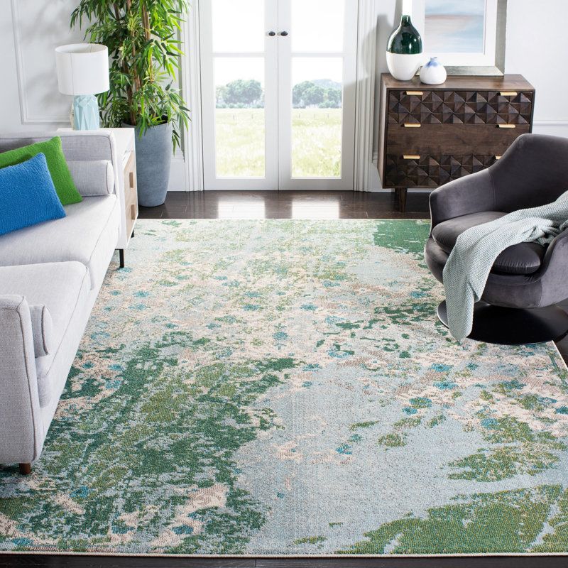 Panayiotis Performance Abstract Rug, Rectangle 8' x 10'
