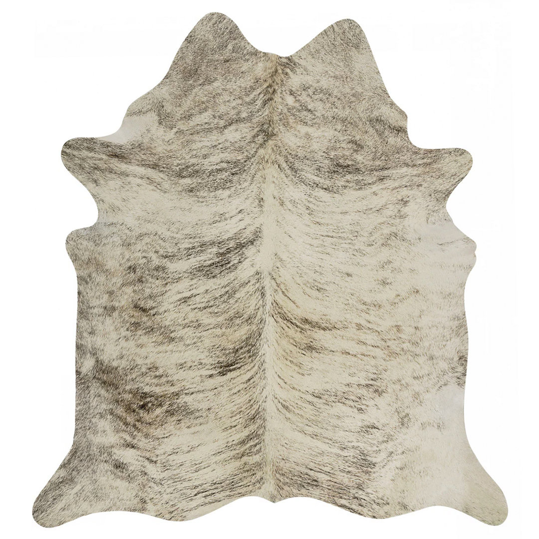 Fraher Light Brindle Cowhide Rug – Genuine Leather Area Rug Gracie Oaks Rug 