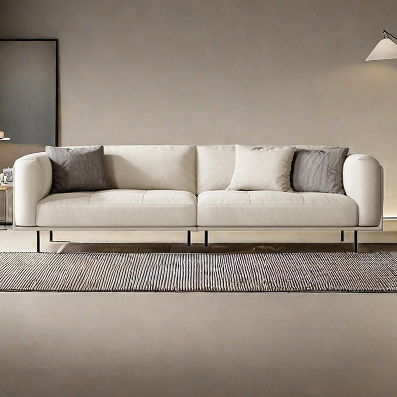 Canapé moderne et simple wabi-Sabi, 3, H 33,46 po x l 102,36 po x P 36,61 po