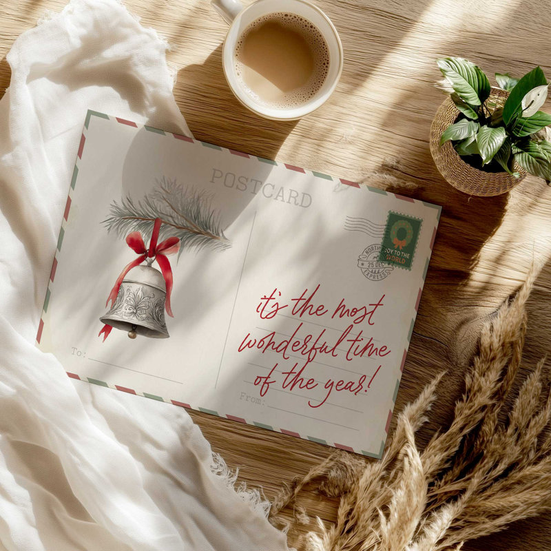 «Bells of Christmas Cheer», reproduction d'art, 18 po x 24 po, Sans cadre