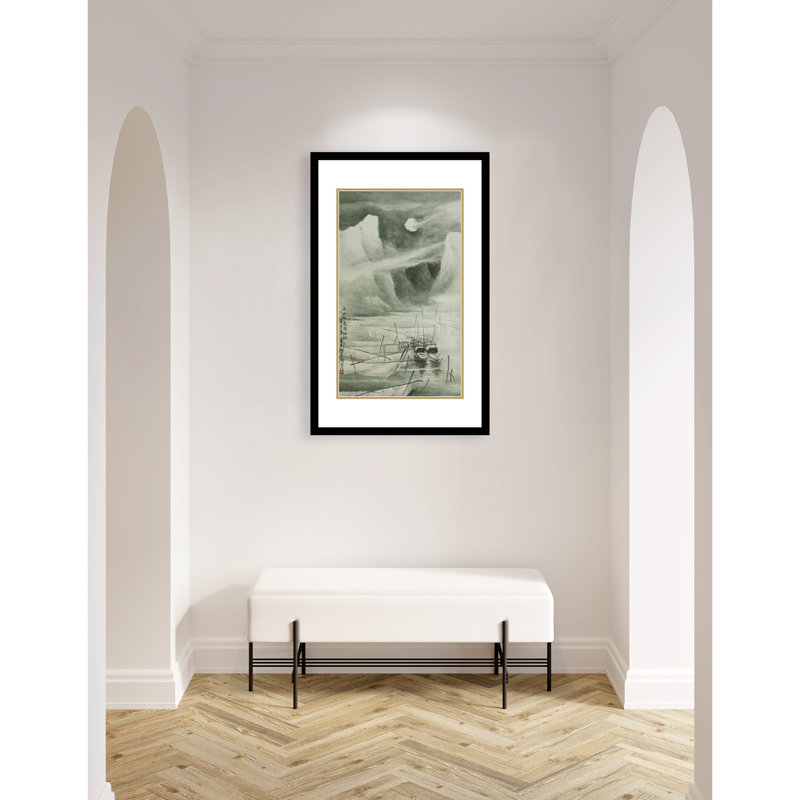 Boats and Tides in the Moonlight 2 by Chen Xiaoping - Single Picture Frame Print