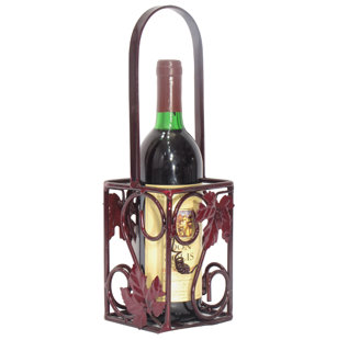 French Vineyard Grape Leaf Bottle Carrier