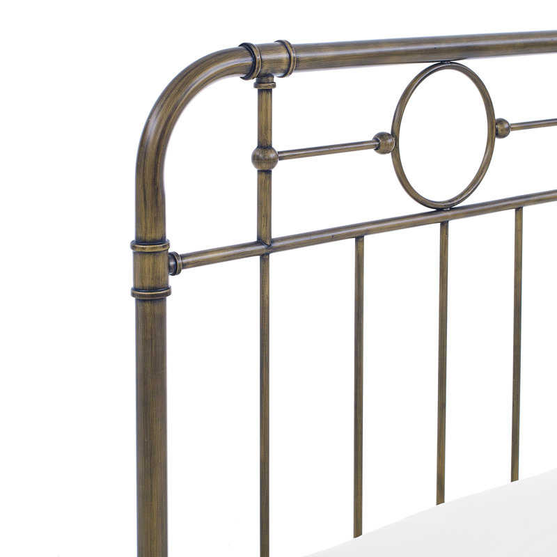 Bronny Metal Open-Frame Bed, Bronze, Twin