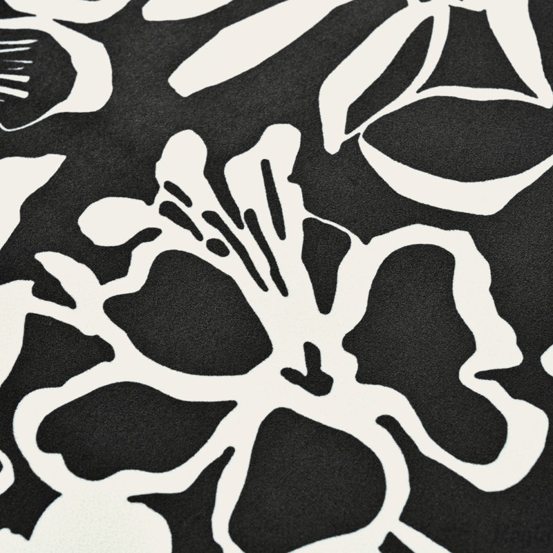 Repose-pieds de luxe avec tissu à motif floral
